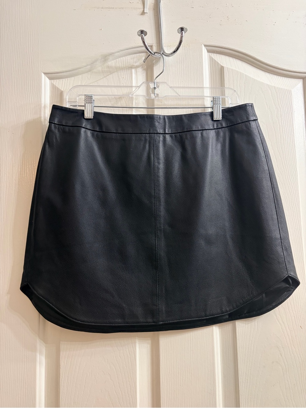 BB Dakota Black Faux Leather Mini Skirt